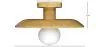 Lampara de Techo - Plafón de Madera - Richmon image 7