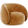 Sillón Curvo Tapizado en Terciopelo - Butaca - Cally image 7