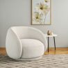 Sillón Curvo Tapizado en Tela Bouclé - Butaca - Cally  image 7