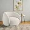 Sillón Curvo Tapizado en Tela Bouclé - Butaca - Cally  image 7