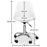 Silla de Oficina con Ruedas - Silla de Escritorio Giratoria  - Tulip image 7