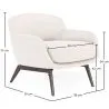 Sillón Tapizado en Tela Bouclé - Butaca - Jenna image 7