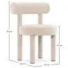 Silla de Comedor - Tapizada en Terciopelo - Rhys image 7