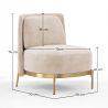 Sillón de Diseño - Tapizado en Terciopelo - Kanla image 7
