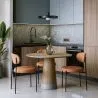 Silla de Comedor - Tapizada en Terciopelo - Metal Negro - Margot image 7