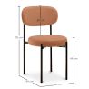 Silla de Comedor - Tapizada en Terciopelo - Metal Negro - Margot image 7