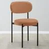 Silla de Comedor - Tapizada en Terciopelo - Metal Negro - Margot image 7
