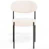 Silla de Comedor - Tapizada en Tela Bouclé - Metal Negro - Margot image 7