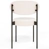 Silla de Comedor - Tapizada en Tela Bouclé - Metal Negro - Margot image 7