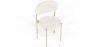 Pack de 4 - Silla de Comedor - Tapizada en Tela Bouclé - Metal Dorado - Margot image 7