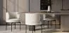 Pack de 4 - Silla de Comedor - Tapizada en Tela Bouclé - Loraine image 7
