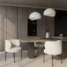 Pack de 4 - Silla de Comedor - Tapizada en Tela Bouclé - Loraine image 7