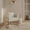 Silla de comedor - Con reposabrazos - Tapizada en Tela Bouclé - Giorgia image 7