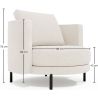 Sillón de Diseño - Tapizado en Tela Bouclé - Maura image 7