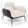 Sillón Tapizado en Tela Bouclé - Butaca - Vandan image 7