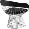 Silla de Comedor con Reposabrazos - Cuero y Metal - Barrel  image 7