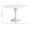 Mesa de Comedor Redonda - 110 cm - Tulip image 7