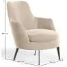 Sillón de Diseño Tapizado en Terciopelo Estilo Contemporáneo - Hanneh image 7