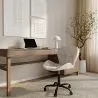 Silla De Oficina Con Ruedas - Silla De Escritorio Giratoria - Tapizada En Polipiel - Wito Estrucura Negra image 7