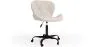 Silla De Oficina Con Ruedas - Silla De Escritorio Giratoria - Tapizada En Tela Bouclé - Wito Estrucura Negra image 7