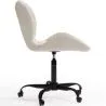 Silla De Oficina Con Ruedas - Silla De Escritorio Giratoria - Tapizada En Tela Bouclé - Wito Estrucura Negra image 7