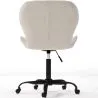 Silla De Oficina Con Ruedas - Silla De Escritorio Giratoria - Tapizada En Tela Bouclé - Wito Estrucura Negra image 7