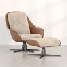 Sillón de Diseño Tapizado Estilo Contemporáneo con Reposapiés - Asher image 7