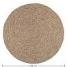Alfombra Redonda de Yute - Boho Bali - 120cm - Yuri image 7