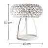 Lámpara de Mesa - Lámpara de Salón Botones de Cristal - Grande - Savoni  image 7
