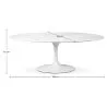 Mesa de Comedor Ovalada - Marmol - Tulip image 7