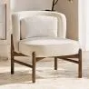 Sillón en Tela Bouclé y Madera - Brina image 7