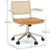 Silla de Oficina de Ratán - Giratoria - Goner image 7