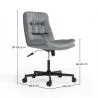 Silla de Oficina Tapizada - Giratoria - Hera image 7