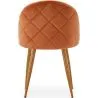 Silla De Comedor - Tapizada En Terciopelo - Respaldo con Patrón - Evelyne image 7