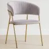 Silla de comedor - Tapizada en Terciopelo - Gruna image 7