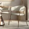 Silla de comedor - Tapizada en Tela Bouclé - Gruna image 7
