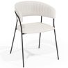 Silla de comedor - Tapizada en Tela Bouclé - Gruna image 7