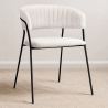 Silla de comedor - Tapizada en Tela Bouclé - Gruna image 7
