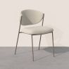 Silla de comedor - Tapizada en Tela Bouclé - Seda image 7