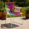 Silla de Exterior con Reposabrazos - Silla de Jardín - Multicolor - Frony image 7