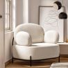 Sillon de Diseño - Tapizado en Tela Bouclé - Baman image 7
