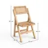 Silla de Comedor Plegable de Madera  Ratán - Umbra image 7