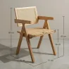 Silla de Comedor en Ratán Canage - con Reposabrazos - Kane image 7