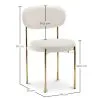 Silla de comedor - Tapizada en Tela Bouclé - Dahe image 7