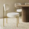 Silla de comedor - Tapizada en Tela Bouclé - Dahe image 7