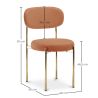 Silla de comedor - Tapizada en Terciopelo - Metal dorado - Dahe image 7