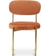 Silla de comedor - Tapizada en Terciopelo - Metal dorado - Dahe image 7