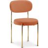Silla de comedor - Tapizada en Terciopelo - Metal dorado - Dahe image 7