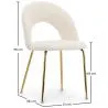 Silla de Comedor - Tapizada en Tela Bouclé - Amarna image 7