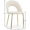 Silla de Comedor - Tapizada en Terciopelo - Amarna image 7